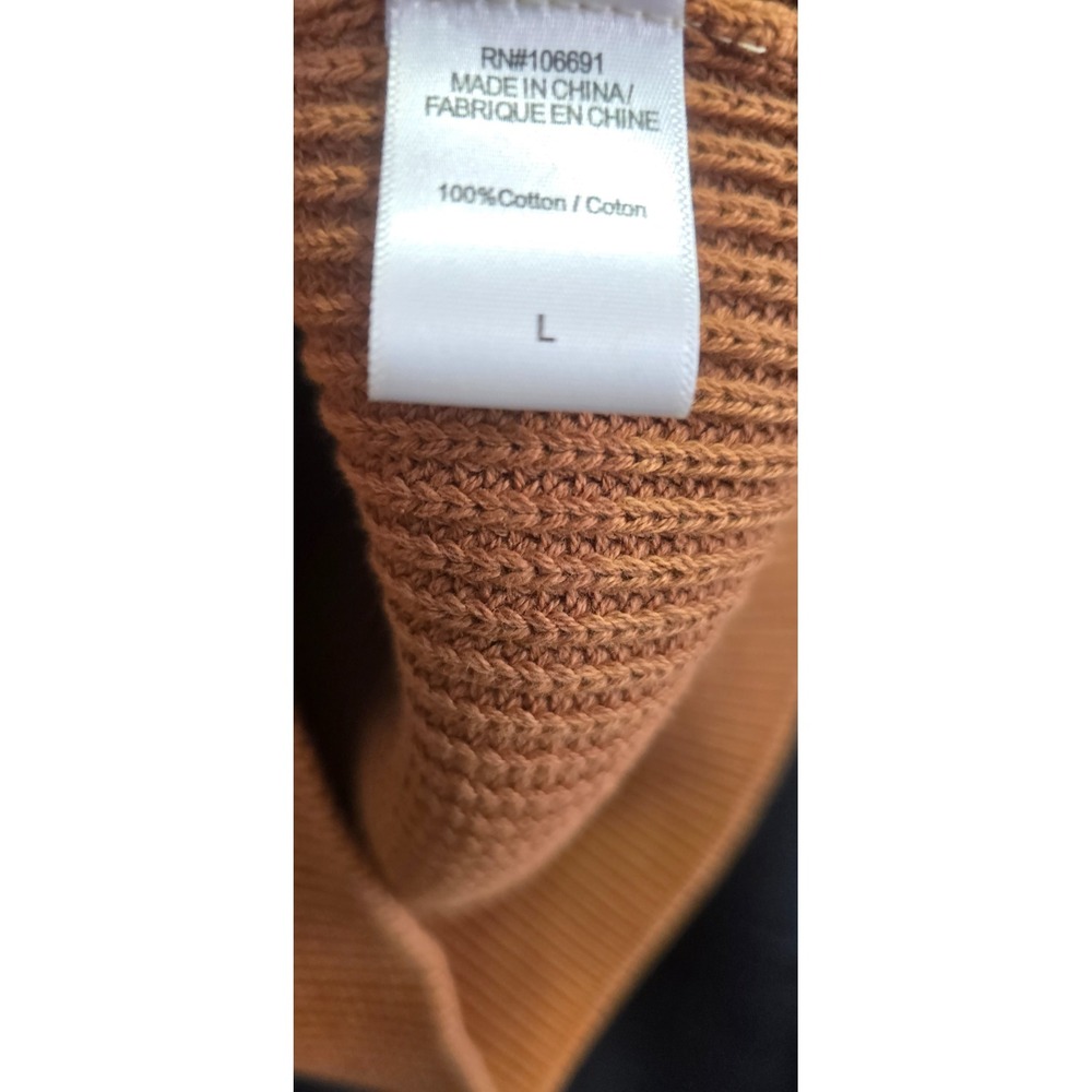 $158 NEW L YOUNG FABULOUS BROKE YFB‎ mustard brown fall sleeveless sweater vest - Picture 5 of 7